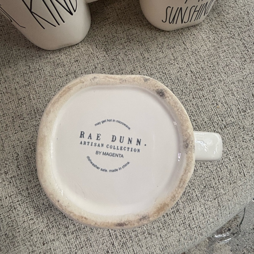 Rae Dunn Cream 'Peace' Mug - Picture 3 of 4